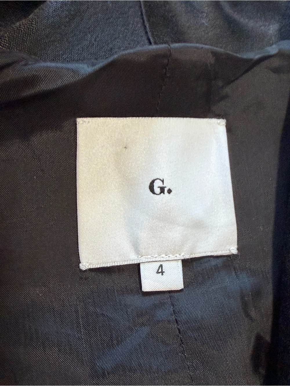 G. Label by goop Structured Black Sheath Dress - Size 4 - Picture 7 of 9